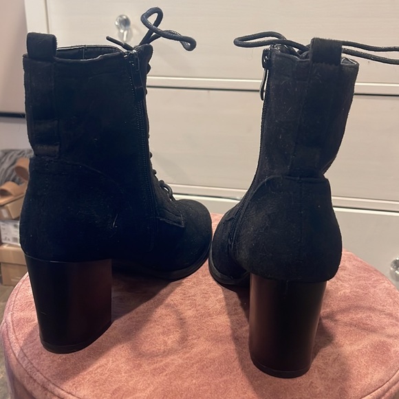 Black lace up booties - Picture 4 of 5
